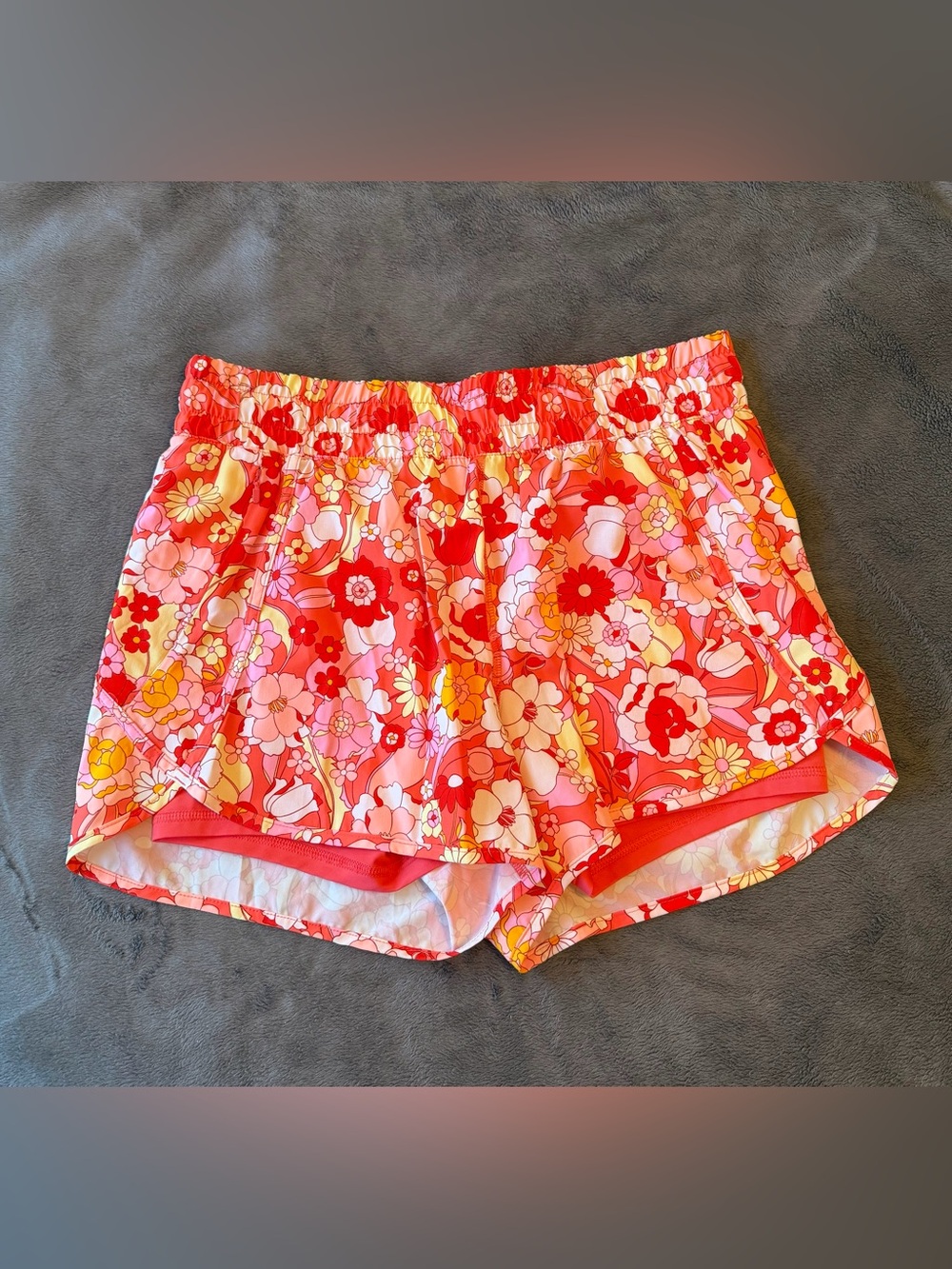 Avia Pink & Red Floral Athletic Shorts 🌸